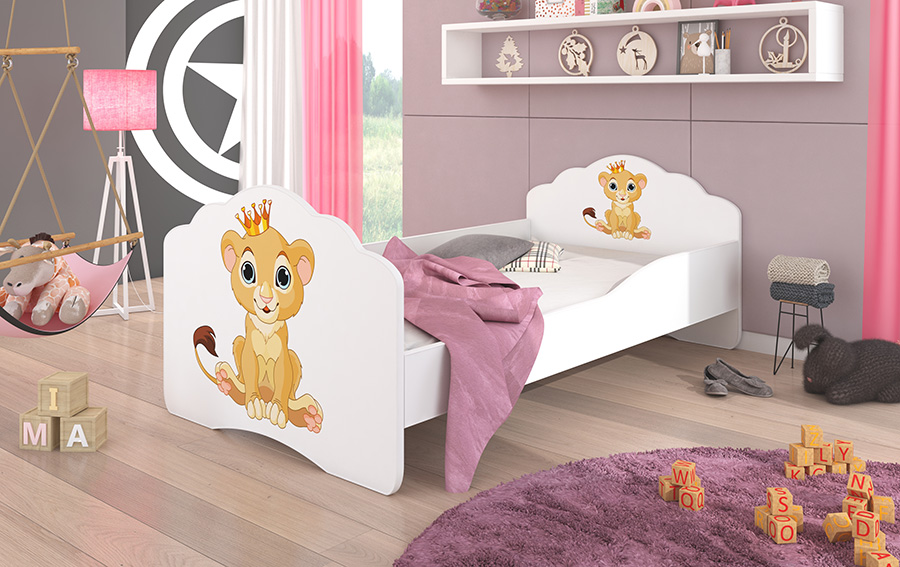 postel do dětského pokoje pro kluky i holky s motivem lvíčka