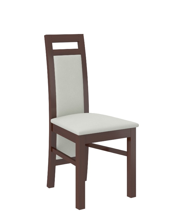 Moderní jídelní židle ořech, potah Paros 02