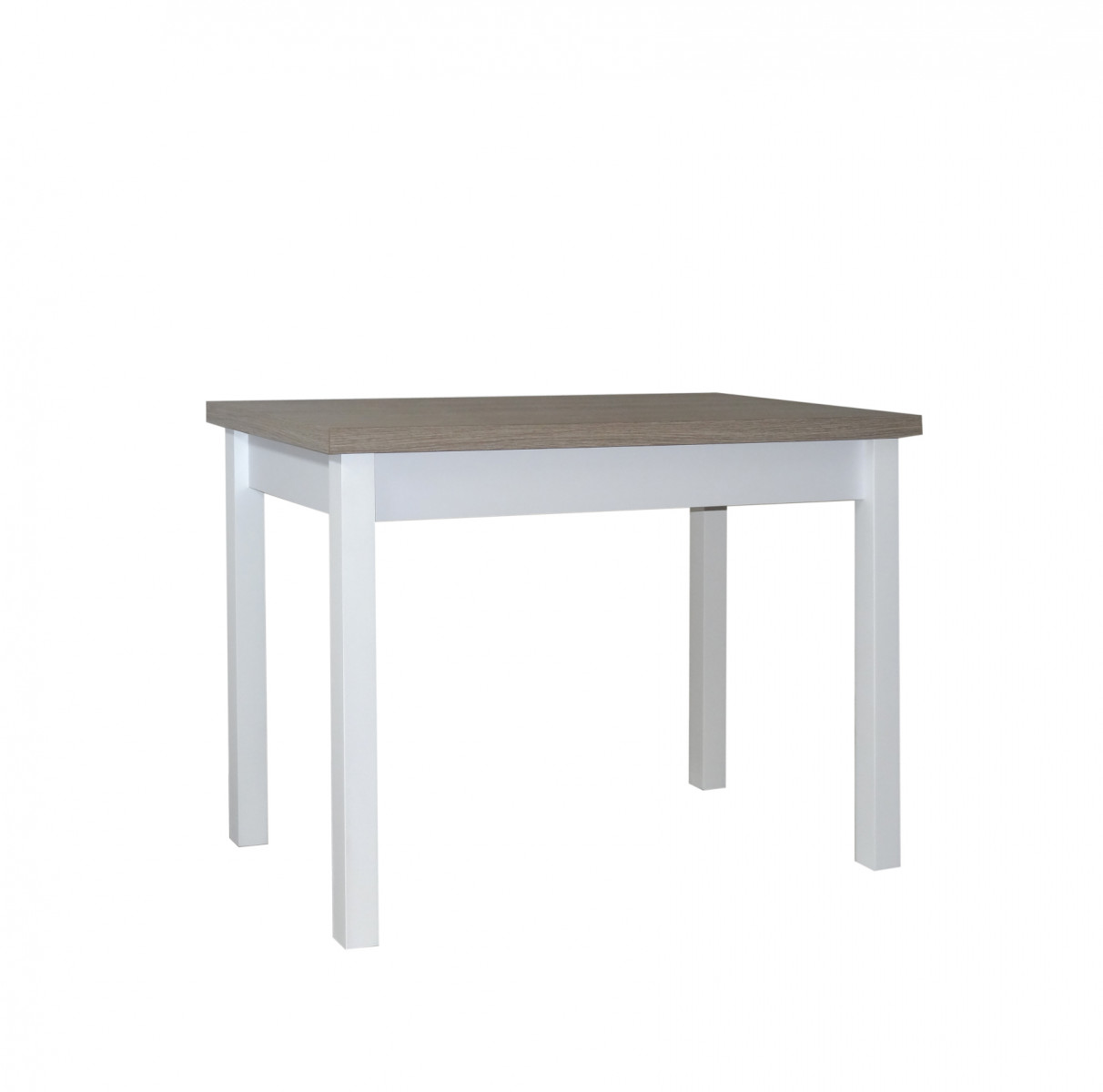 Jídelní stůl stůl bílý s deskou dub sonoma