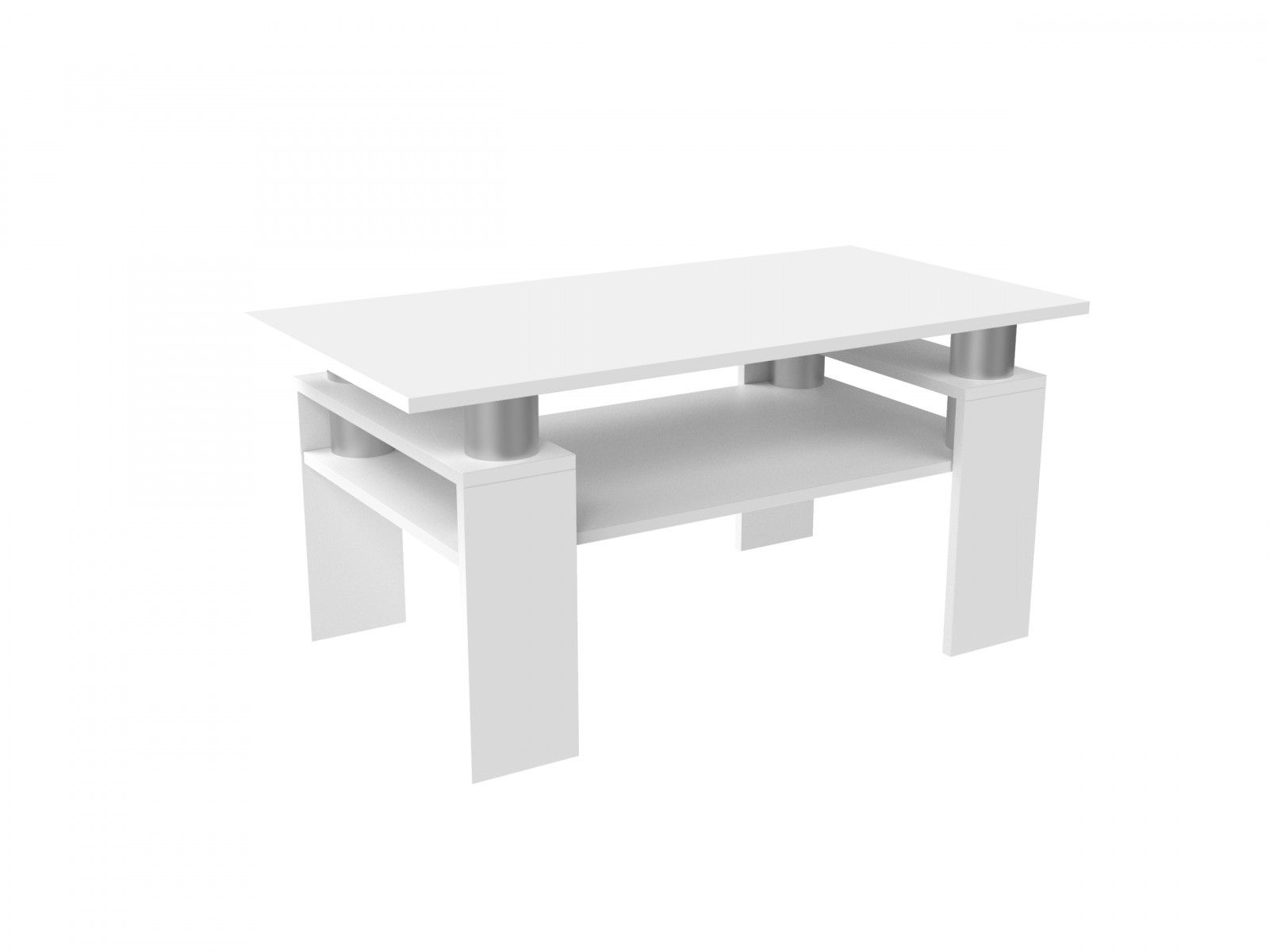 bílý stolek