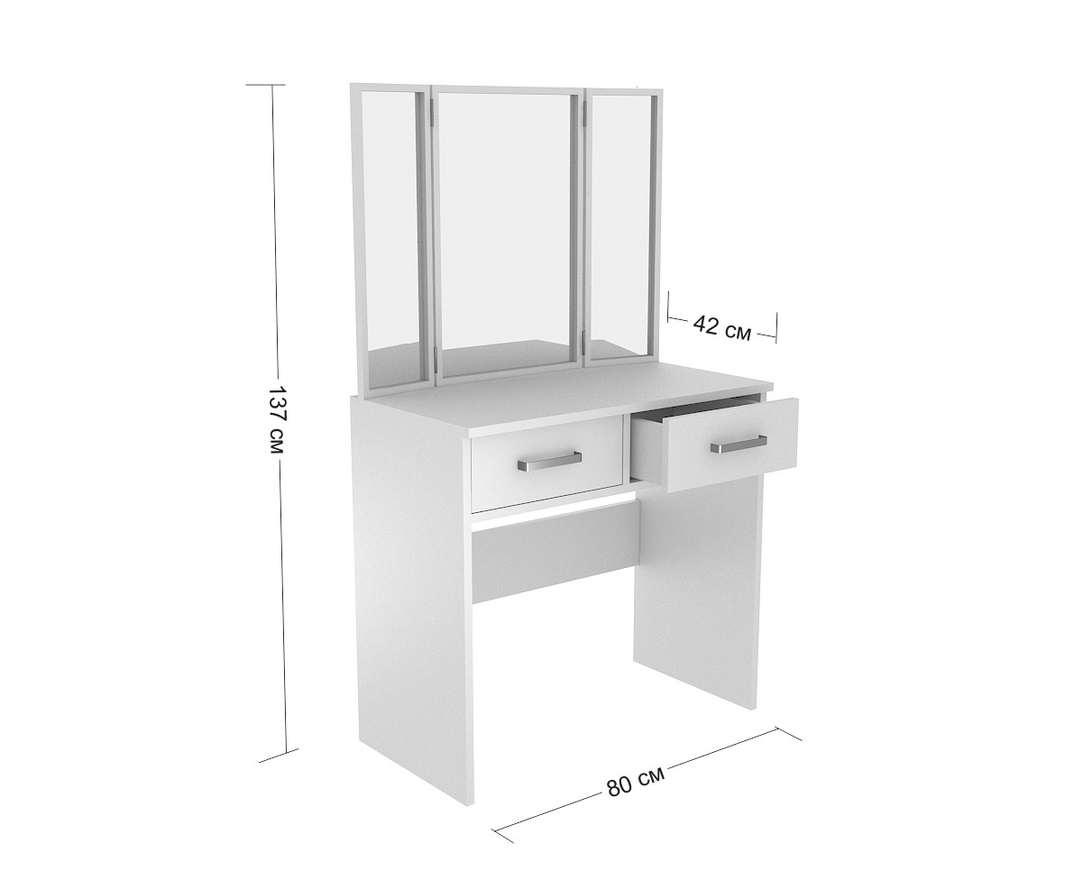 rozměry bieleho stolíka