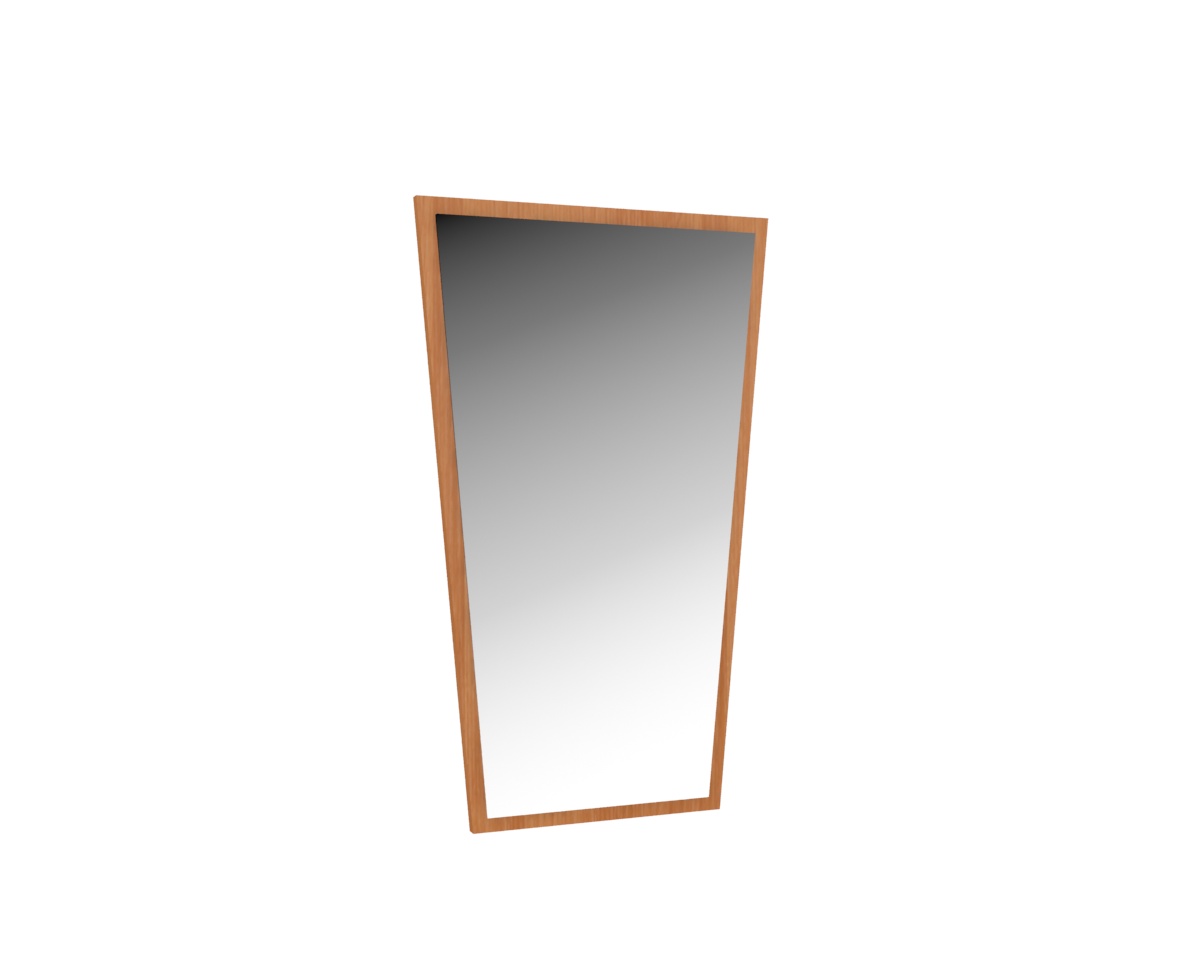 Set – nástěnné zrcadlo v rámu a věšák olše