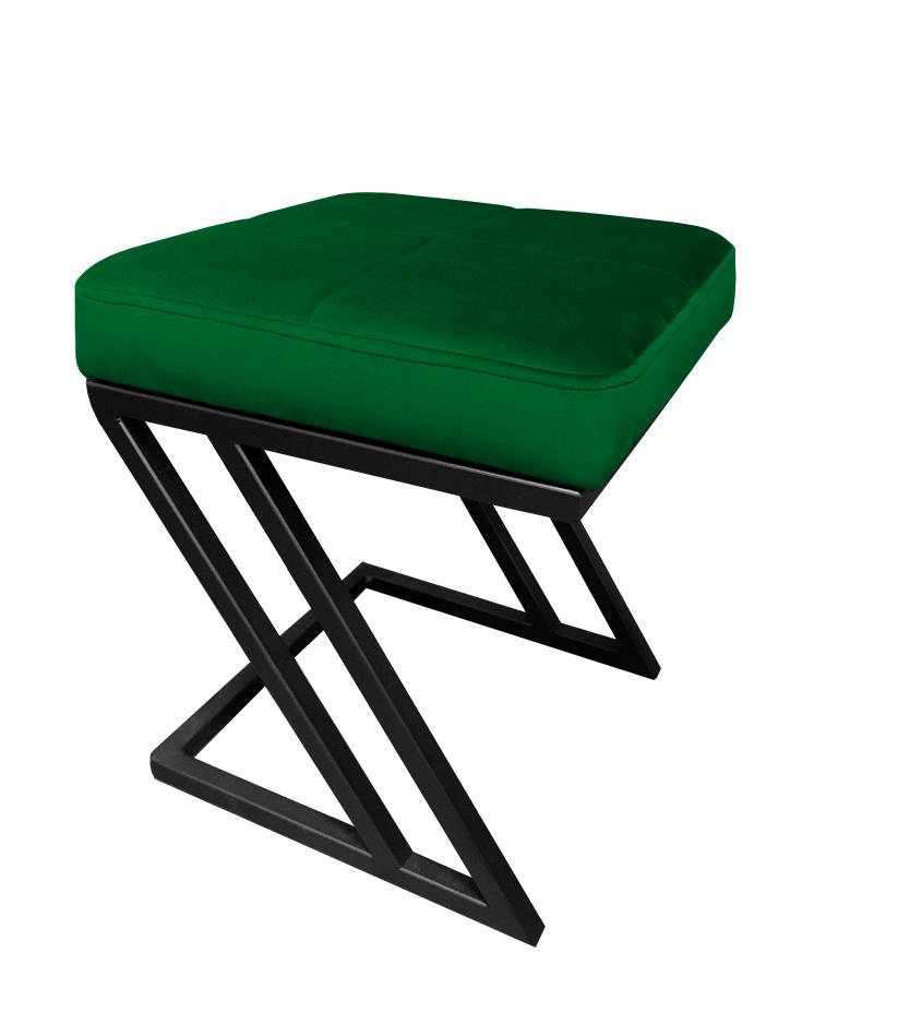 stolička čalouněná zelená