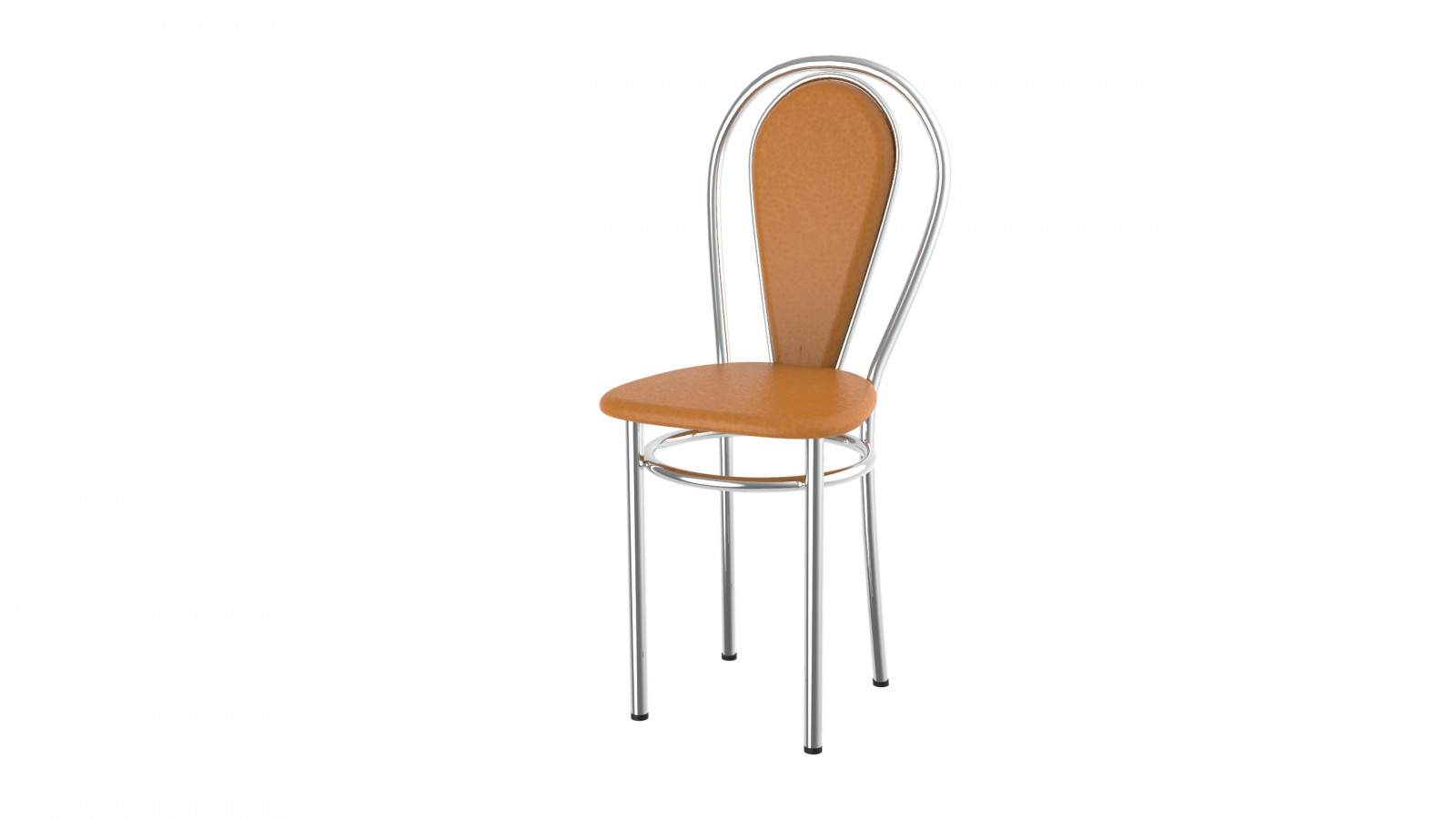 Levná kovová jídelní židle čalouněná