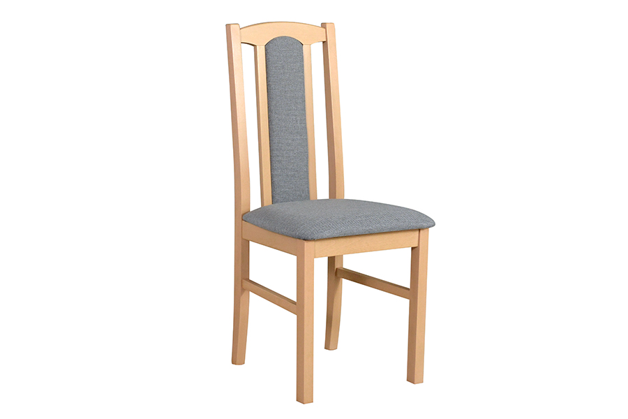 Čalouněná jídelní židle z masivu dekor dub sonoma
