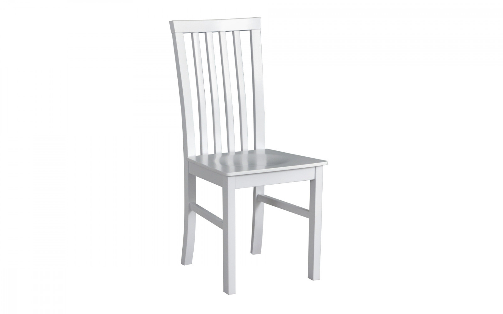 Bílá jídelní židle z masivu