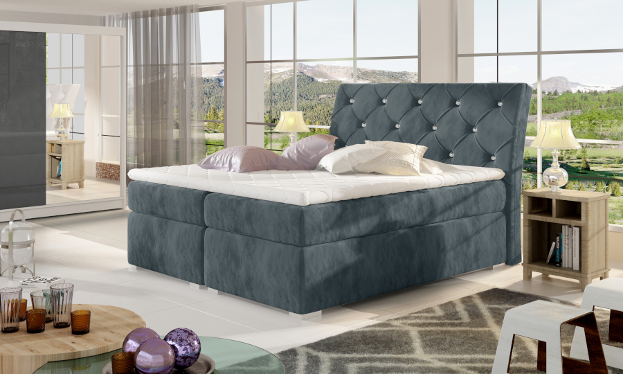 kvalitná a moderná čalúnená posteľ Bary 180 x 200 cm