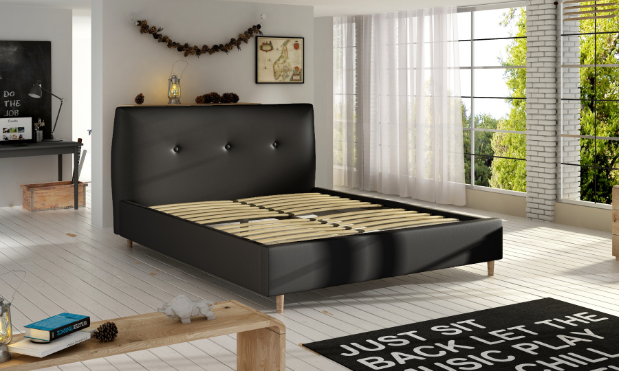 Moderní čalouněná postel