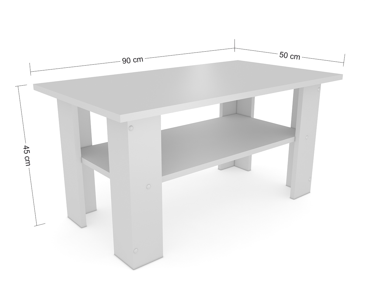 konferenční stolek bílý