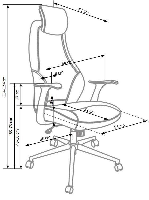 rozměry židle