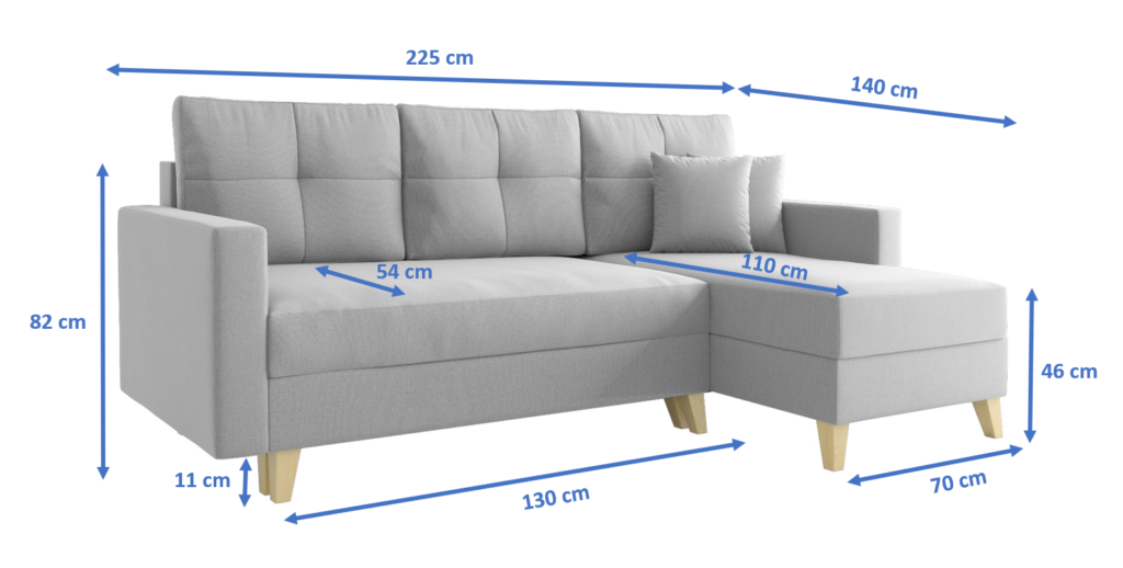 rozměry sedačky