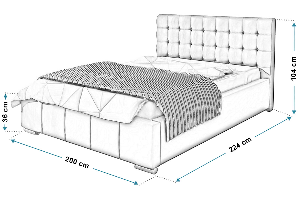 rozměry postele