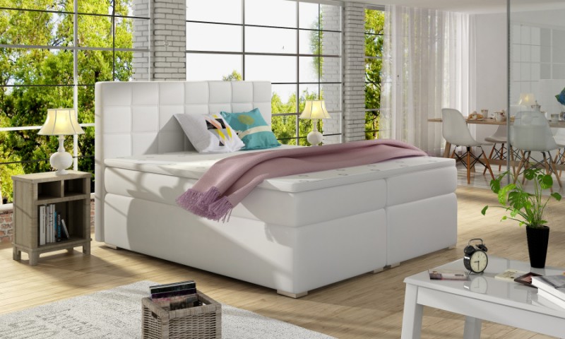 Moderní 180 x 200 stylová postel typu boxspring Alie