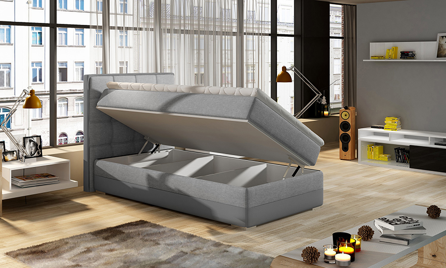 Jednolůžková boxspring postel Ester 90x200 cm