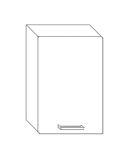Kuchyňská skříňka samostatná horní šířka 50 cm
