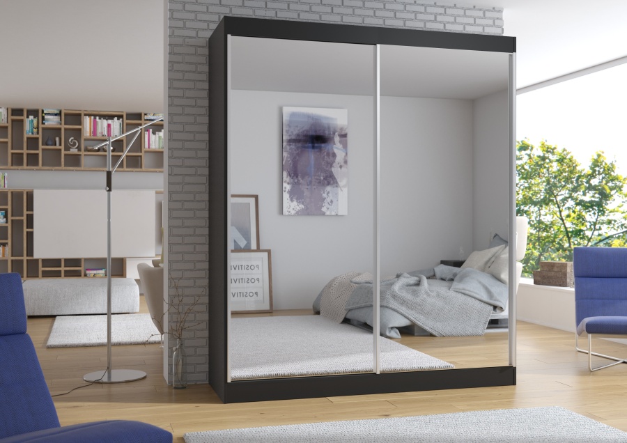 Zrcadlová skříň do ložnice Corin 180 cm