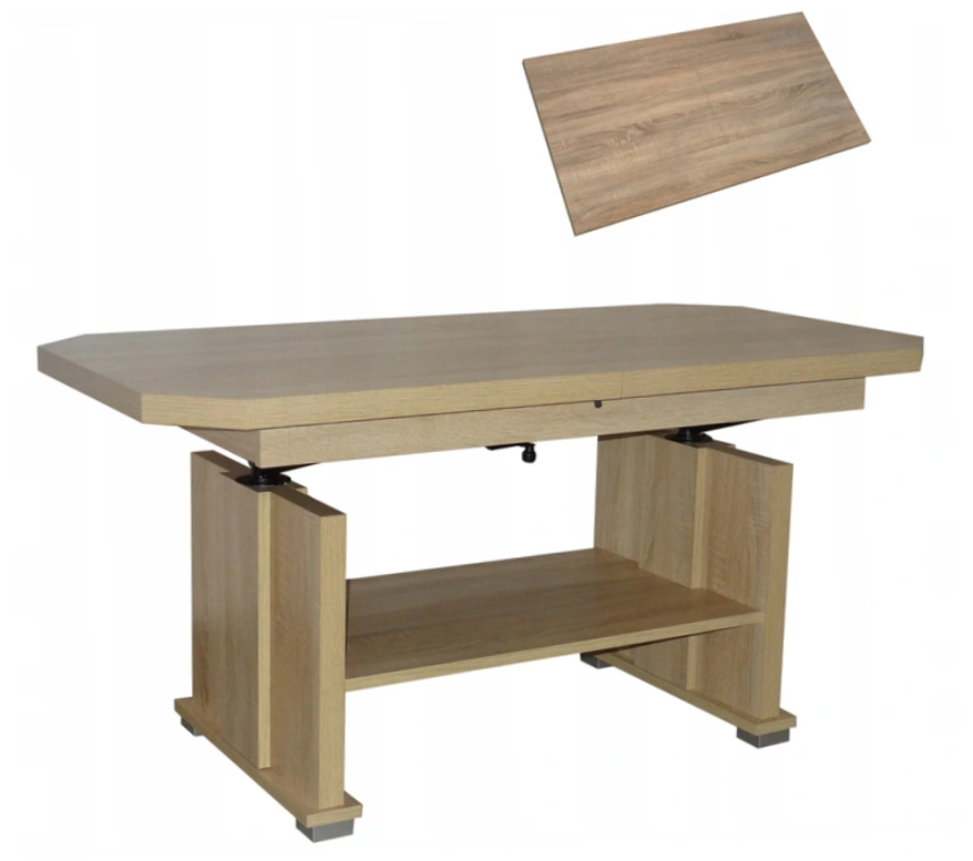 Moderní konferenční stolek Sham - hranaté rohy