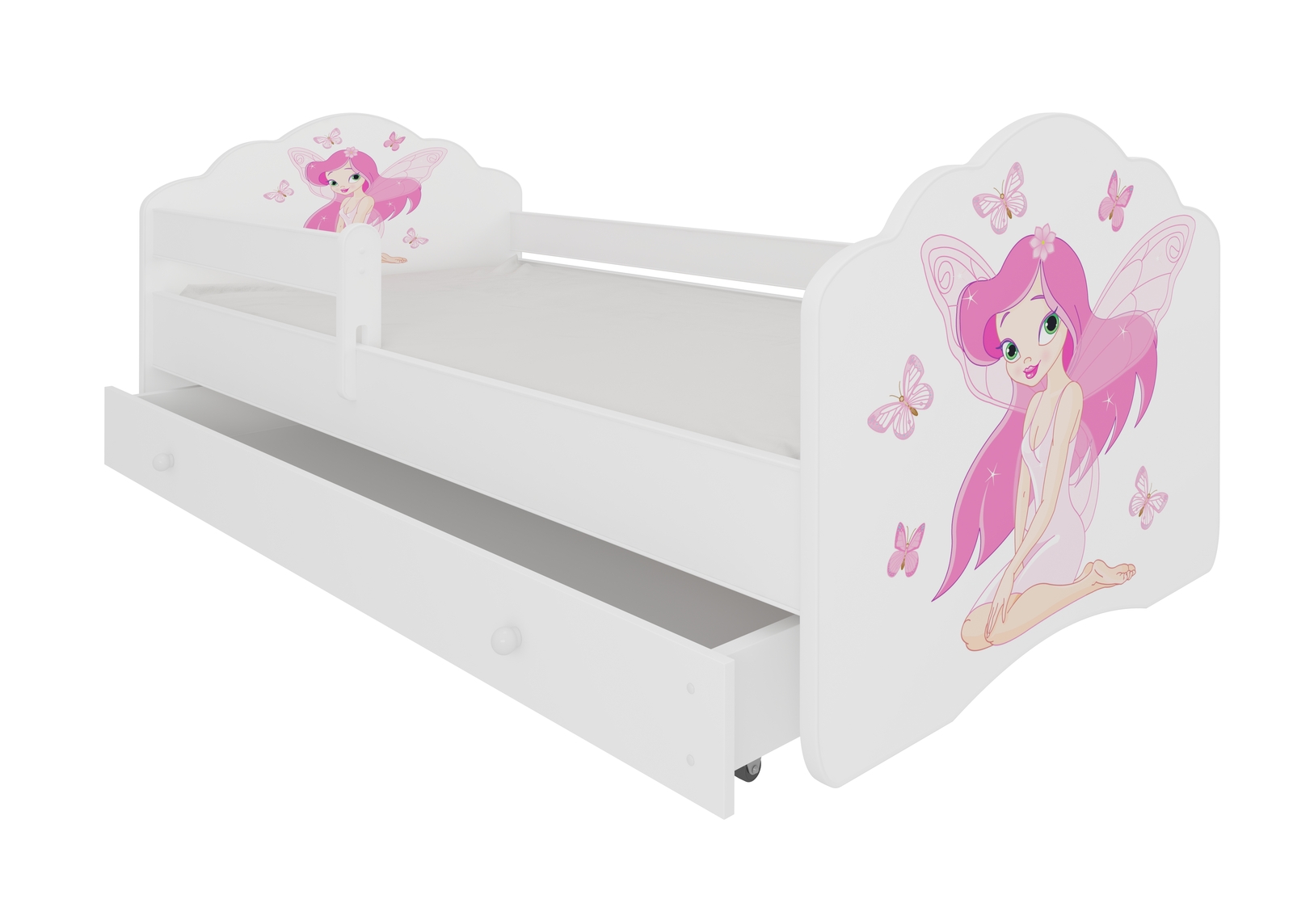 Dětská postel pro holky se zábranou Agnes 160x80 cm