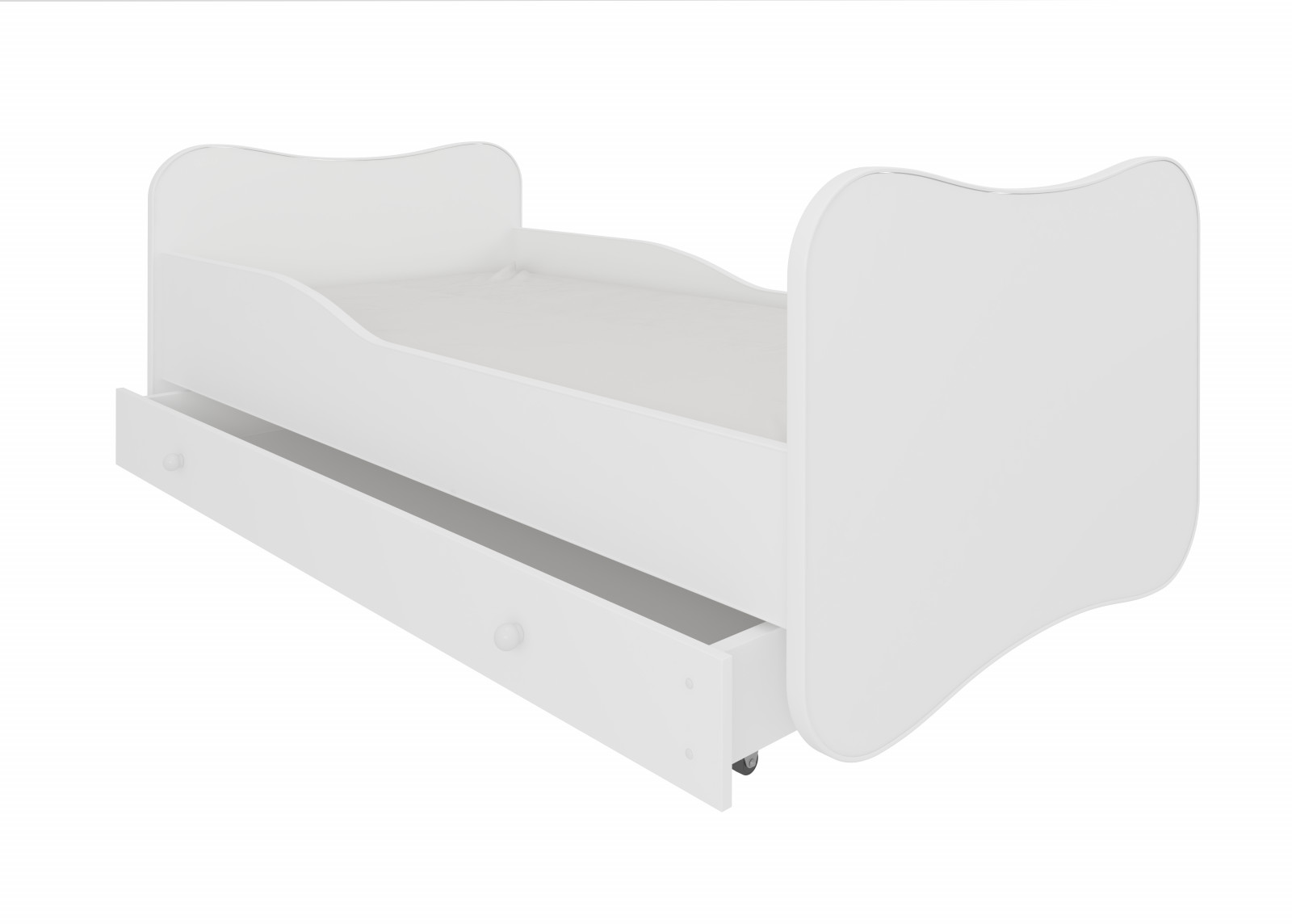 Bílá dětská postel 140x70 cm Bird