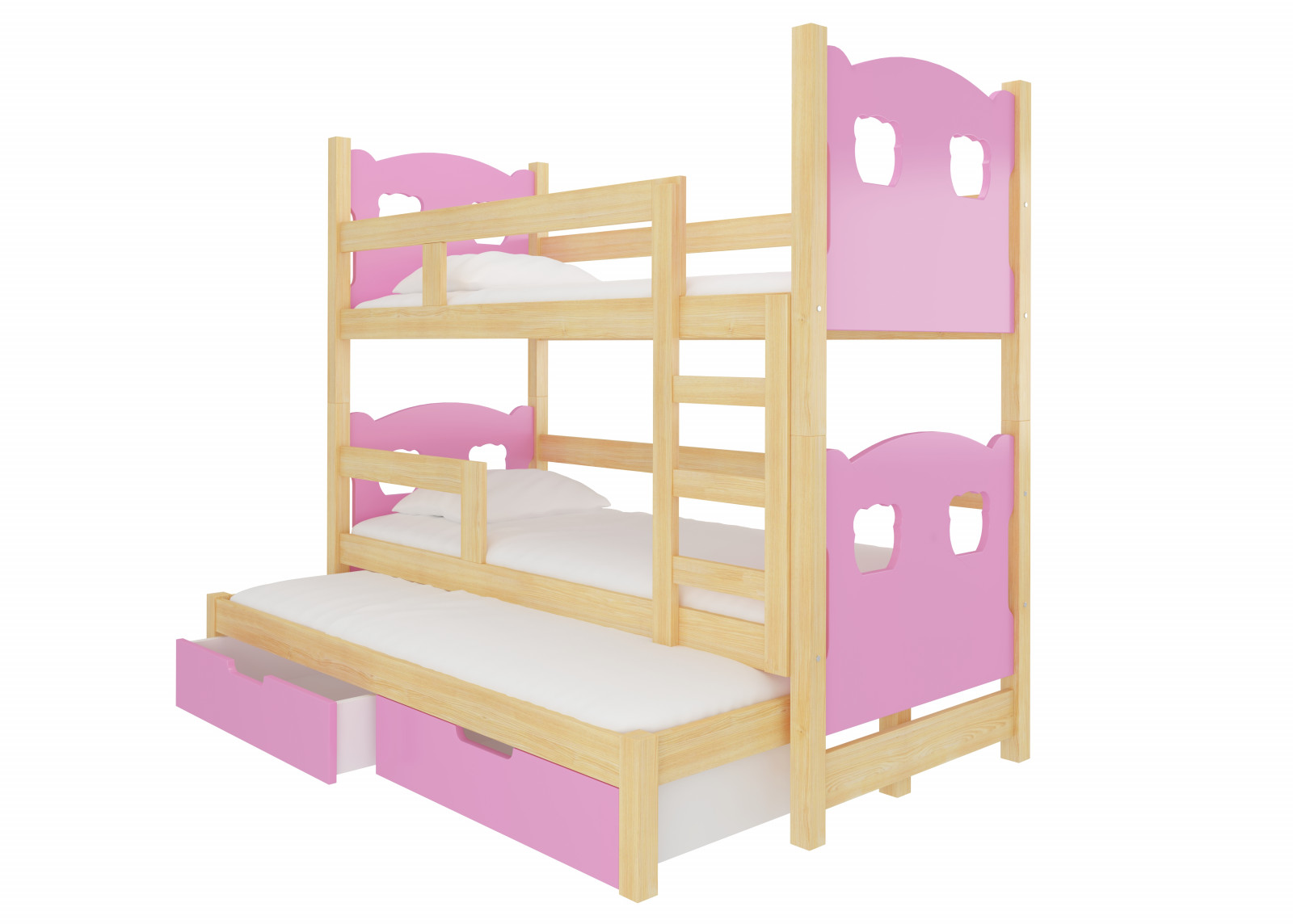 Dětská patrová postel Jade s výsuvným lůžkem