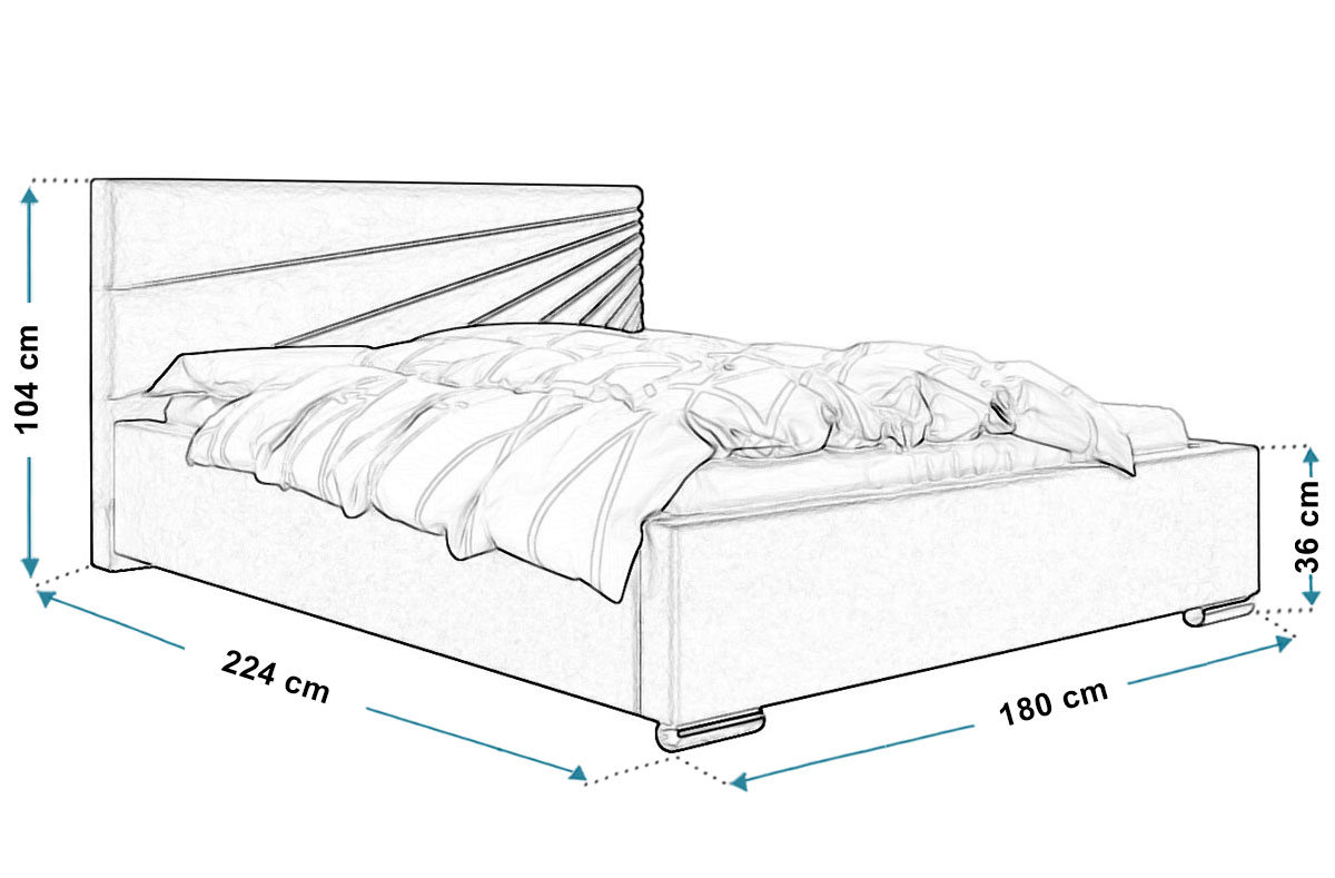 Manželská postel 160x200 cm Dooky
