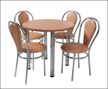 Levná kovová jídelní židle čalouněná Tunber+k