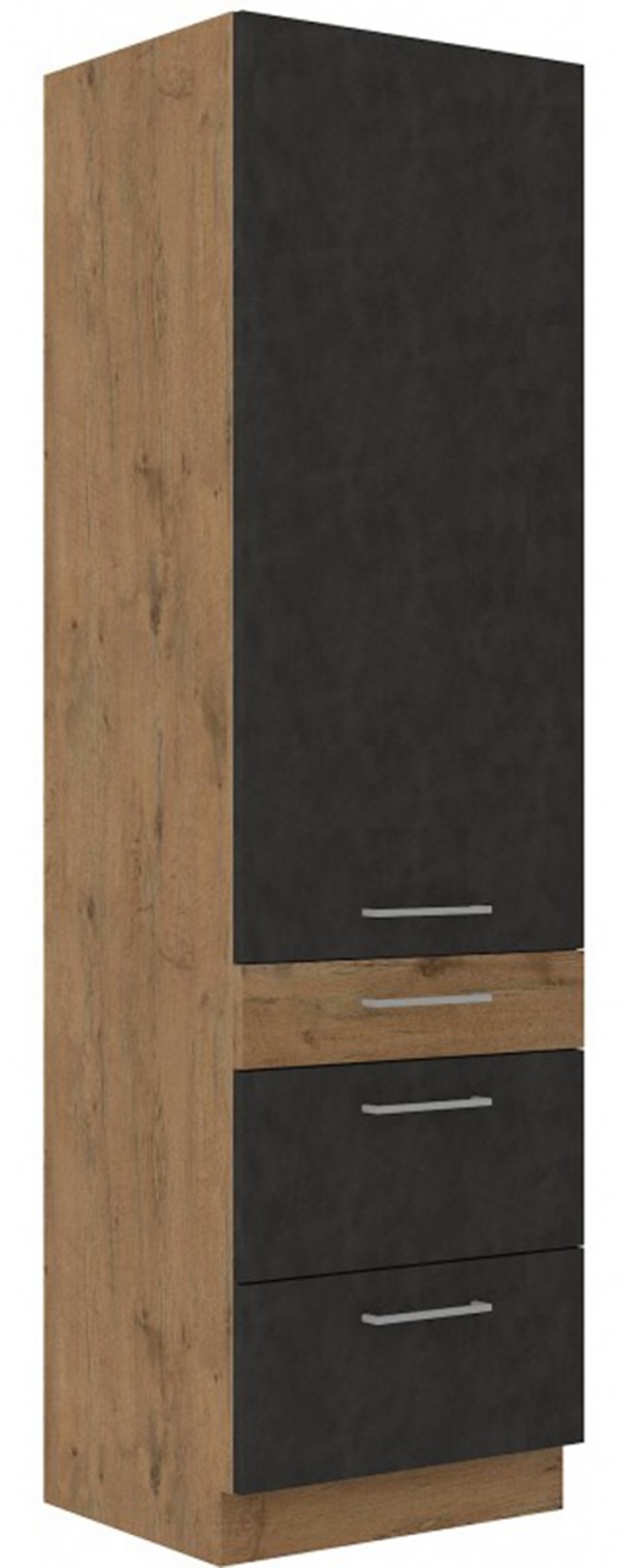 Vysoká kuchyňská skříňka s šuplíky 60x210 cm