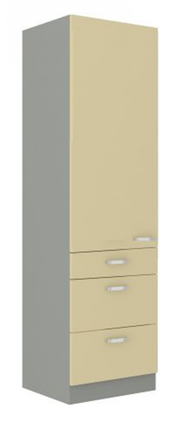 Vysoká kuchyňská skříňka s šuplíky 60x210 cm