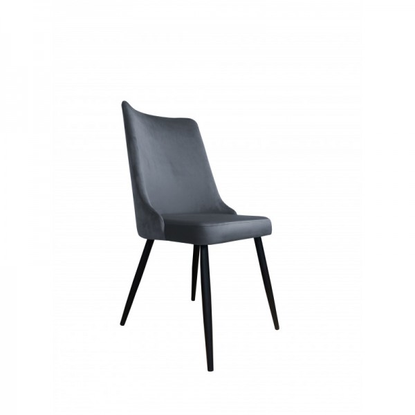 Moderní čalouněná jídelní židle Sunny černé nohy