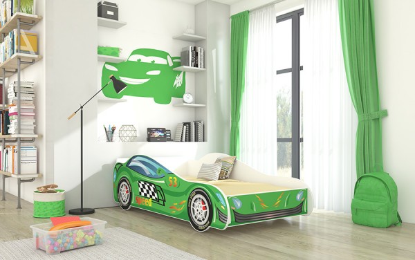 Barva dětského nábytku: speed zelená