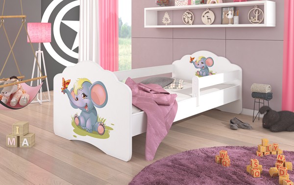 Dětská postel 140x70 cm Slon