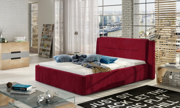 Manželská čalouněná postel Piri 160 x 200