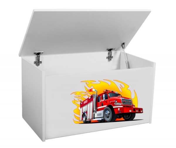 Dětský úložný box Toybee s hasičským autem