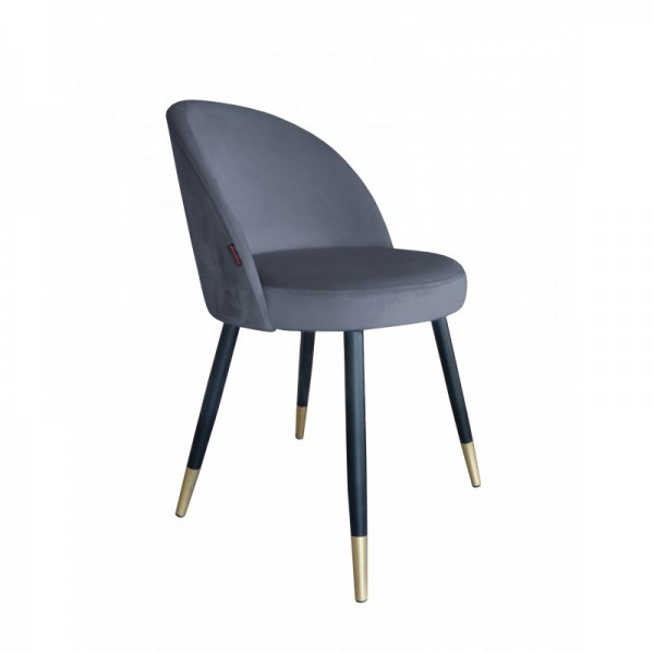 Moderní čalouněná židle Glamon s černo-zlatými nohami