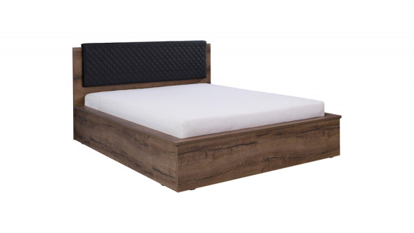 Manželská postel s čalouněným čelem 160x200 cm Tamari