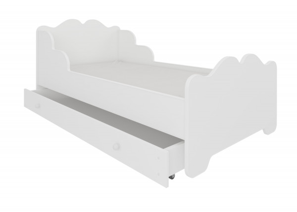 Bílá postel do dětského pokoje Belly 160x80 cm