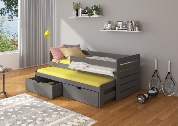 Modely postele Arie se zábranou: Grafitově šedá