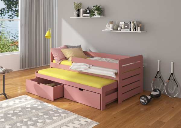 Modely postele Arie se zábranou: Růžová