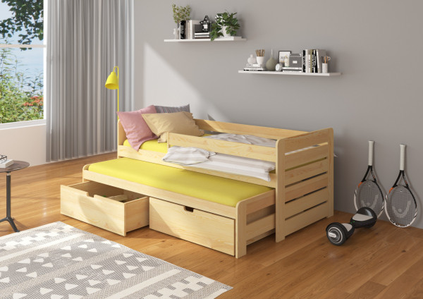 Detská posteľ 90x200 cm so zábranou Arie