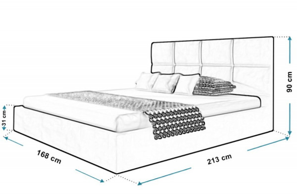 Elegantní postel 160x200 cm Betty