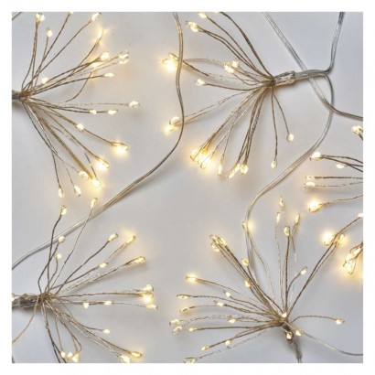 LED vánoční nano řetěz – svítící trsy 2,35 m