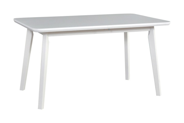 Dekor dřeva DM - deska stolu: Bilá deska stolu a bílé nohy
