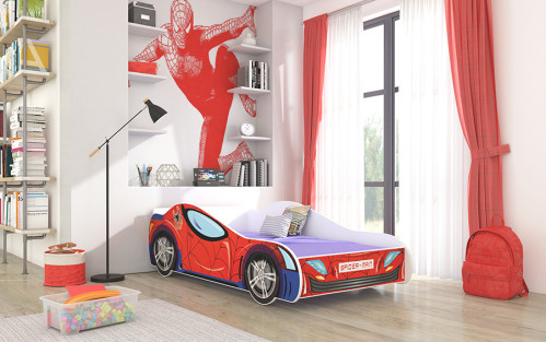 Dětská postel cars 160x80 cm auta