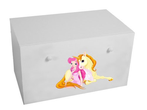 Úložný box: princezna a poník